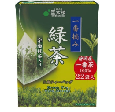 國泰樓 - 精选綠茶宇治抹茶三角茶包（22袋）【平行进口】