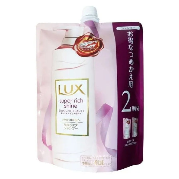 Lux超級濃香直髮保濕洗髮水補充裝300ｇ