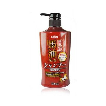 澁谷油脂 - SOC 國産馬油保濕洗髮精 550ml【平行進口】