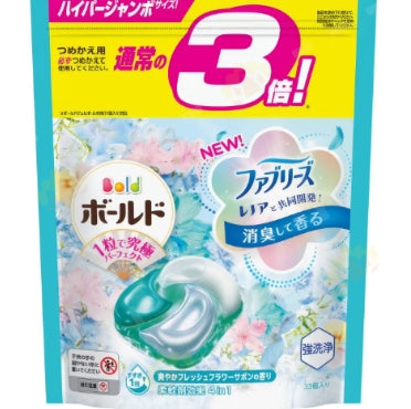 P&G Ariel-超爽柔順4D洗衣球(百合花香) 33粒補充裝【平行進口】