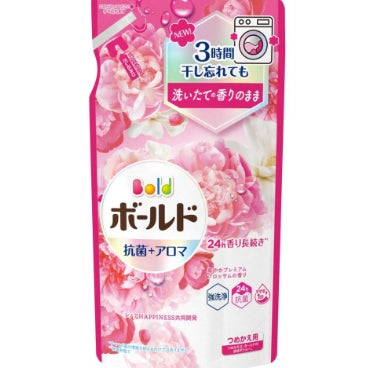 寶潔BOLD 抗菌除臭洗衣液補充裝玫瑰花香 400g【平行進口】