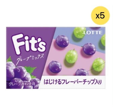 樂天Fit's 雙提子味迷你香口珠*5【平行進口】