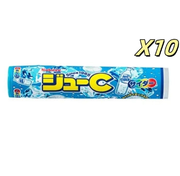 Kabaya juicy C 清涼糖(梳打汽水味)*10【平行進口】
