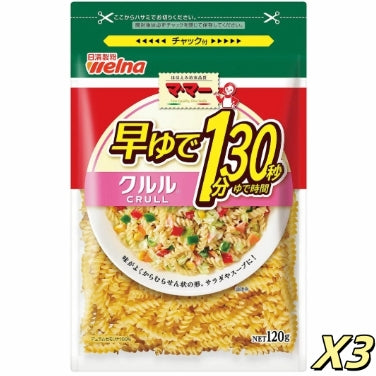 Nissin MAMA 快熟扭扭粉(1分半鐘)120g*3【平行進口】有效期：20270222