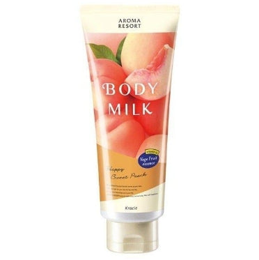 Kracie - AROMA RESORT 白桃香體潤膚乳 200ml【平行進口】