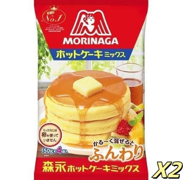 森永 - 日版熱香餅粉 班戟粉 600g (150g x4包) *2【平行進口】新舊包裝隨機發貨
