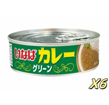 INABA FOODS - 稻葉泰式綠咖喱雞 罐頭100g*6 【平行進口】