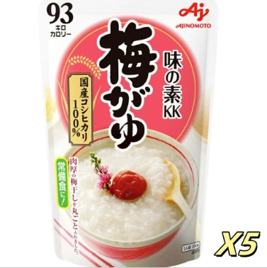 味之素 越光米粥 梅子味 250g*5【平行進口】有效期20260321