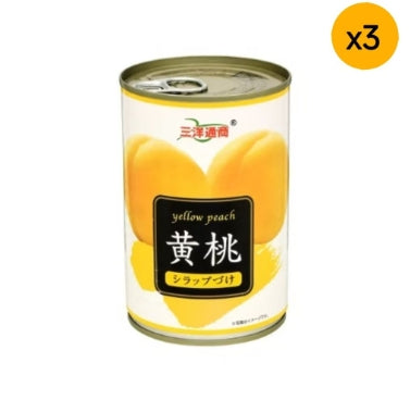 三洋通商 黄桃 4号缶 *3【平行進口】
