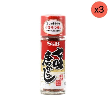 S&B 七味粉 15g *3【平行進口】