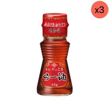 加登屋 - 角屋製油 芝麻辣油 45g *3【平行進口】