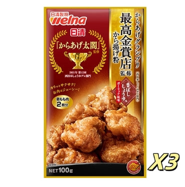日清金獎炸鸡粉 唐揚雞塊粉*3 醬油大蒜味【平行進口】