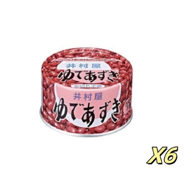 井村屋 紅豆粒罐頭 200g*6【平行進口】