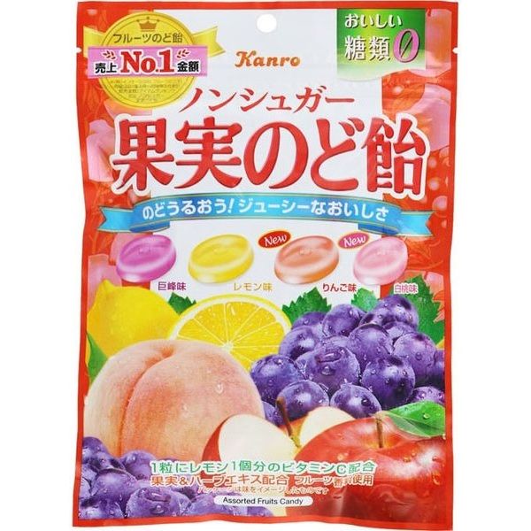 Kanro 無糖果實潤喉糖 90g