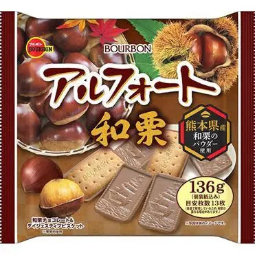 百邦日本粟子風味帆船朱古力餅136g